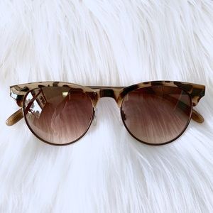 Clubmaster Style Tortoise Print Sunnies